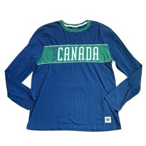 Roots Canada Athletics Men’s XL Spell Out Long Sleeve Shirt